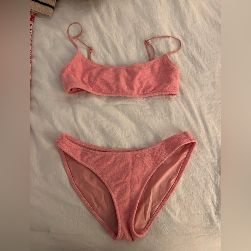 Triangl Pink Terrycloth Set